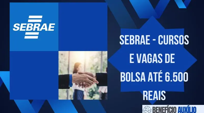 SEBRAE - Cursos e Vagas de bolsa até 6.500 reais