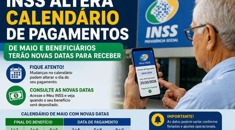 Aposentado consultando calendário do INSS após mudança nas datas de pagamento divulgadas pelo governo.