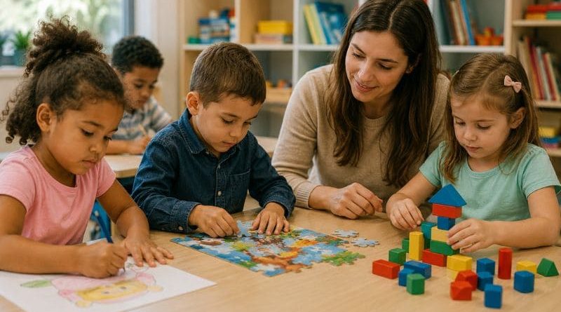 Atividades para crianças com TDAH realizadas em ambiente educativo para estimular foco e autorregulação