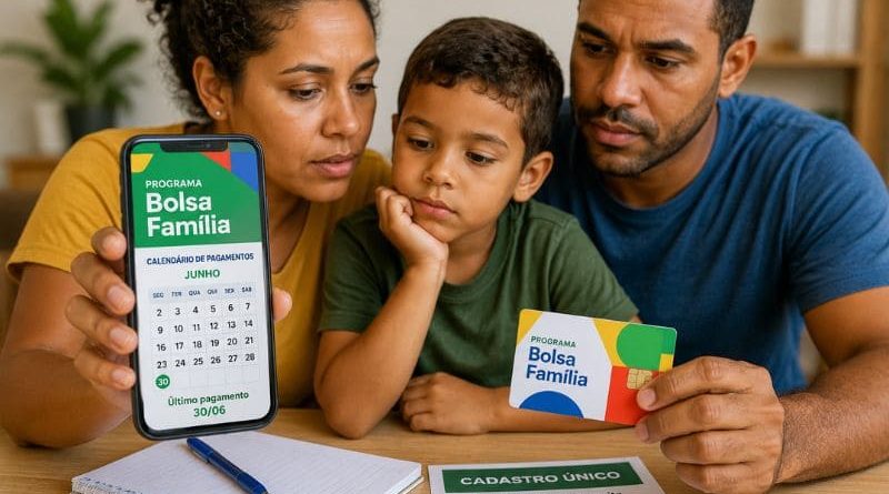 Família consultando informações sobre o Bolsa Família após 30 de junho